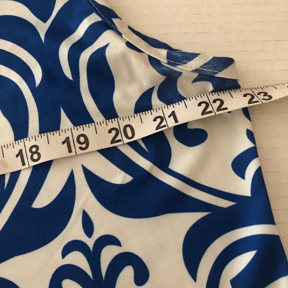 Women’s Stylish Blue & White Top XXL - Picture 4 of 4
